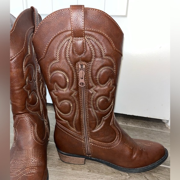 Cat & Jack Cowgirl Boots Size 4 Western Boots - Picture 5 of 12